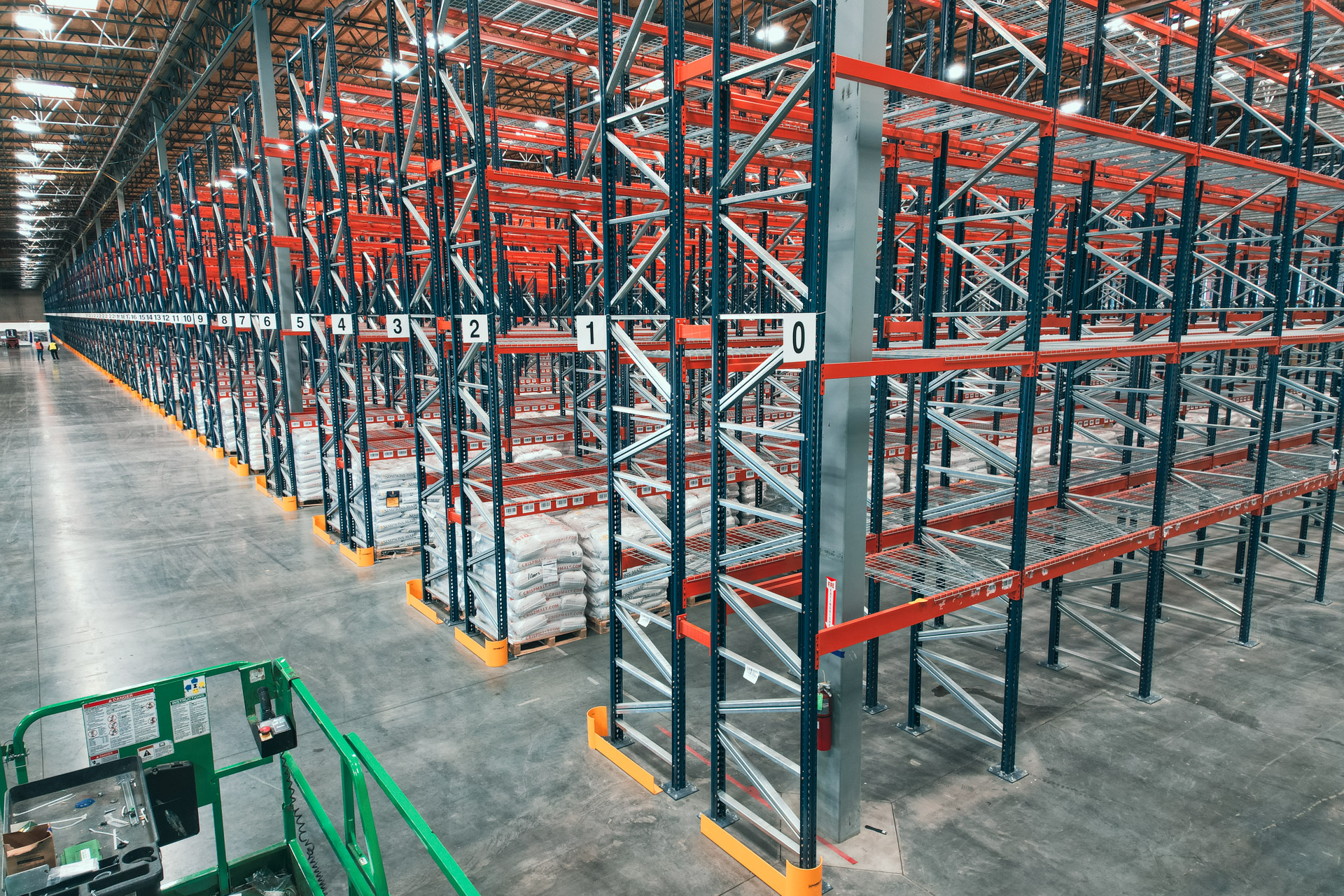 Warehouse pallet rack installation in Greater Louisville